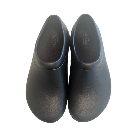 Crocs Dual Comfort Lock Slip On Slip Resistant Clog Black Men 7 Woman’s 9 Unisex - Picture 1 of 7